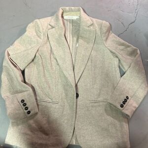 Small ASTR Taupe ONE BUTTON BLAZER